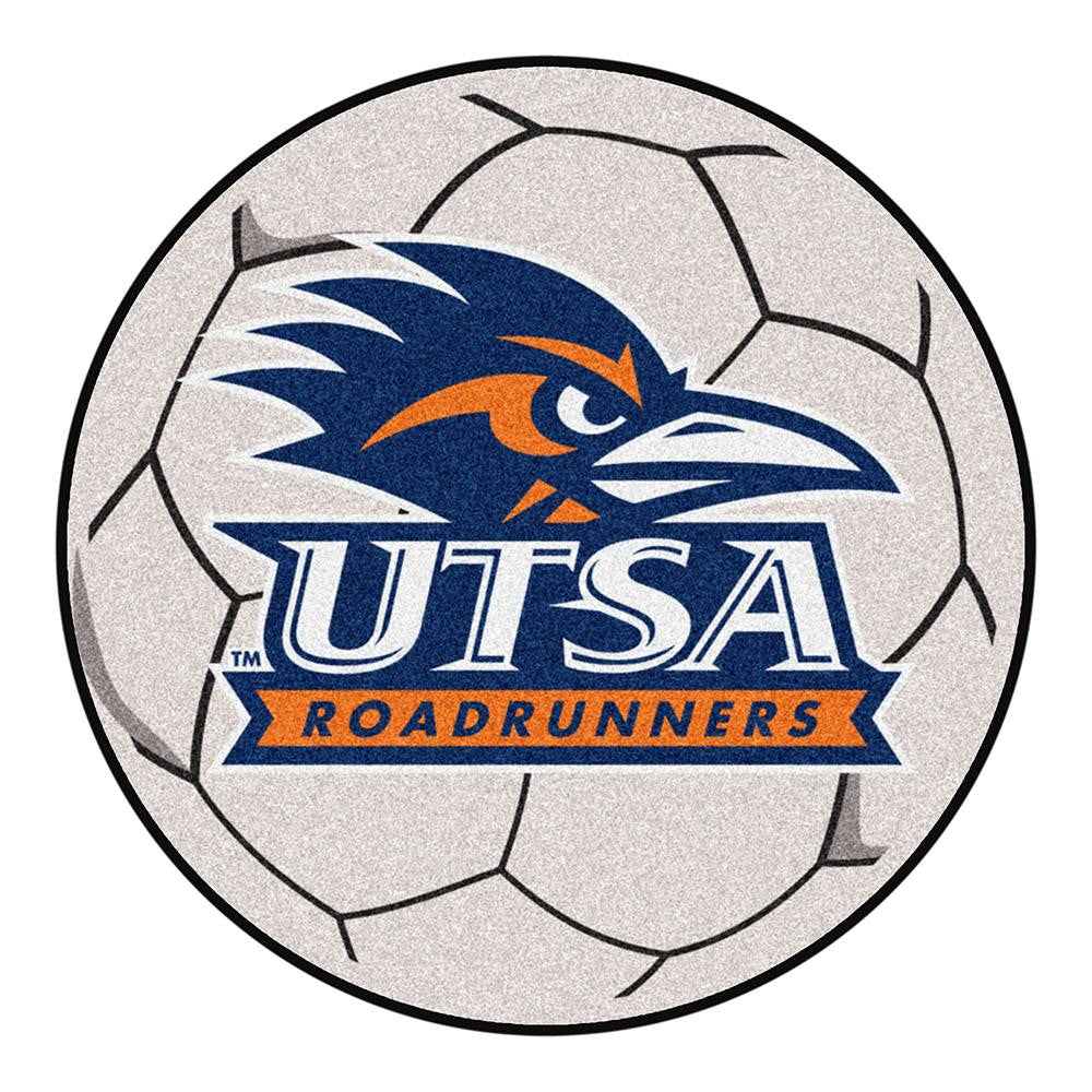 Texas San Antonio Roadrunners Ncaa Soccer Ball Round Floor Mat (29")