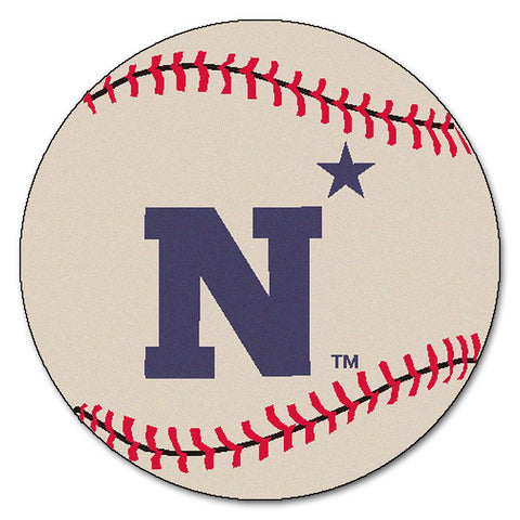 Navy Midshipmen Ncaa "baseball" Round Floor Mat (29")