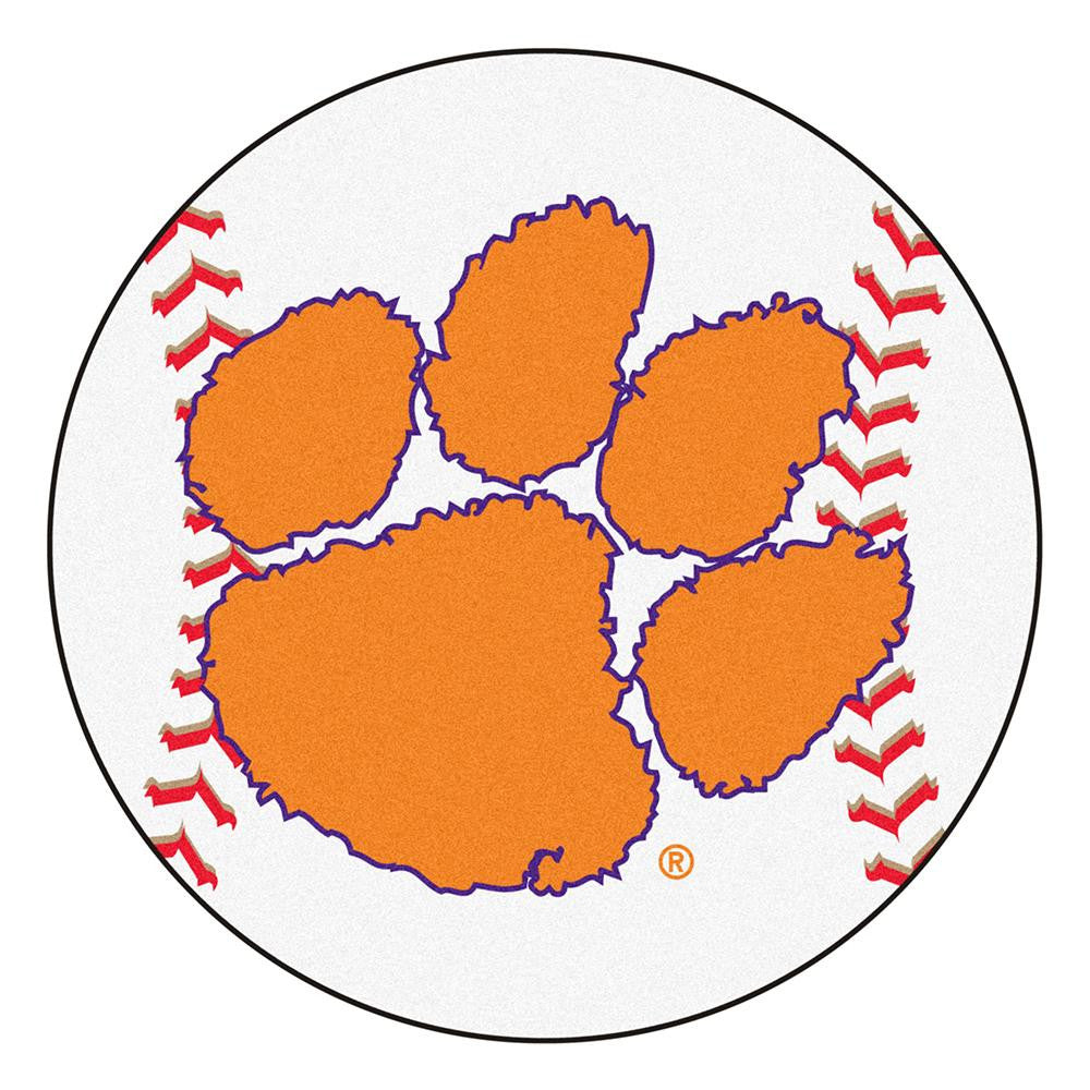 Clemson Tigers Ncaa "baseball" Round Floor Mat (29")