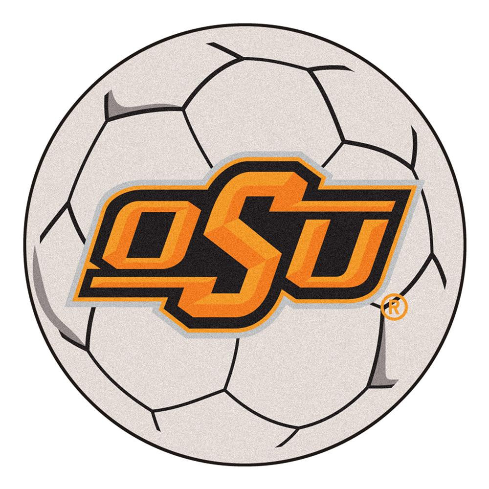 Oklahoma State Cowboys Ncaa "soccer Ball" Round Floor Mat (29")
