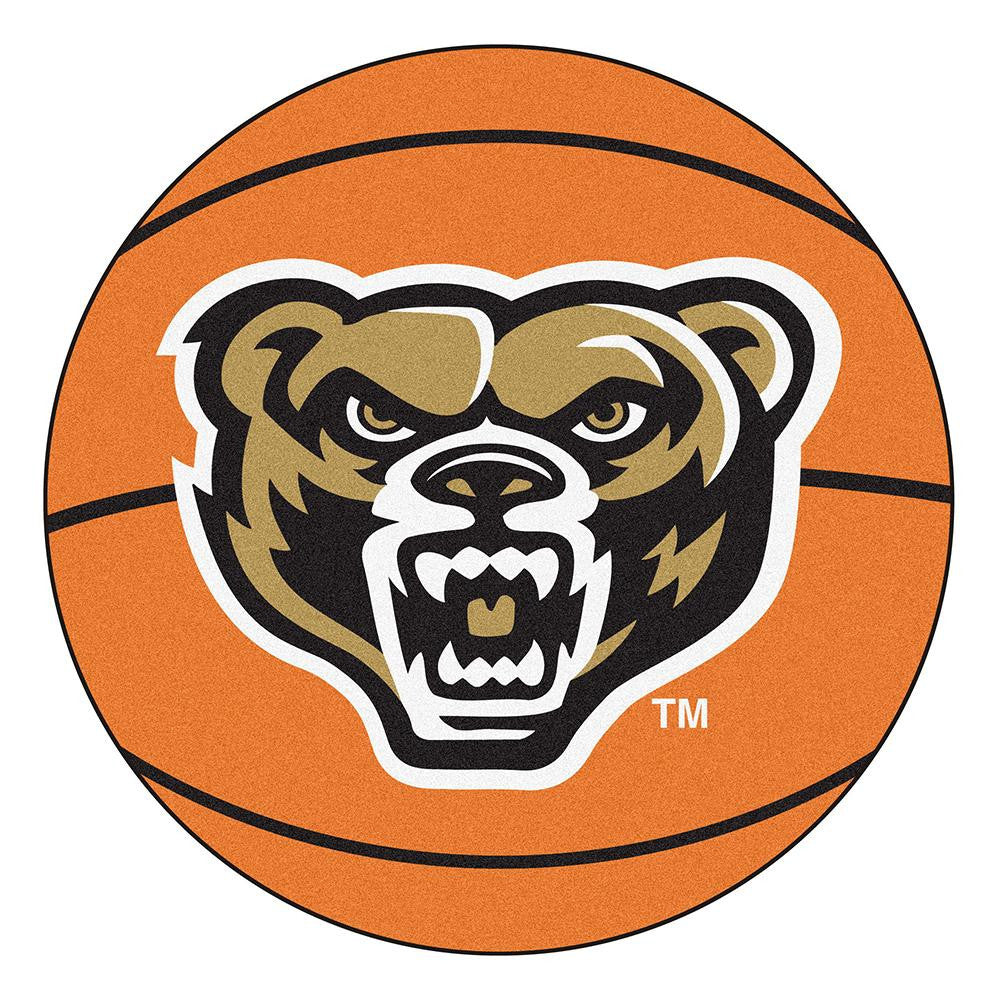 Oakland Golden Grizzles Ncaa Basketball Round Floor Mat (29")