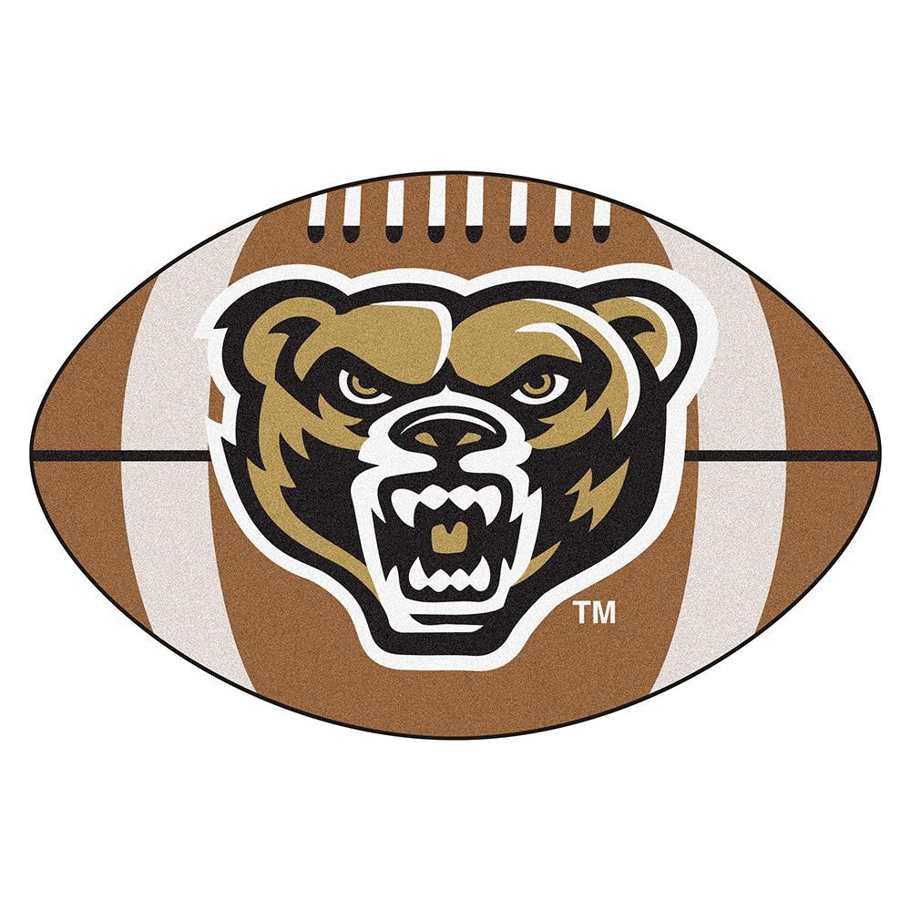 Oakland Golden Grizzles Ncaa Football Floor Mat (22"x35")