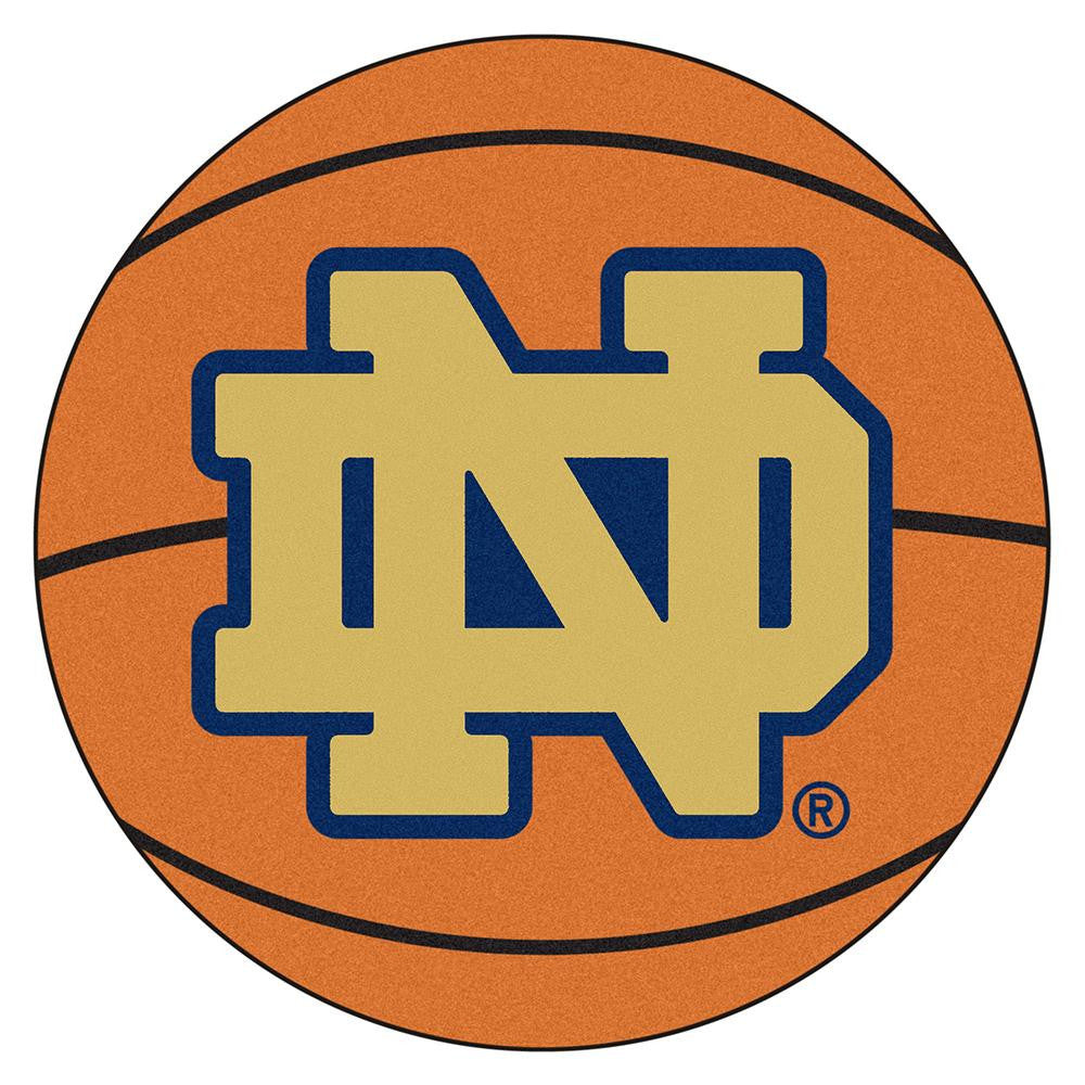 Notre Dame Fighting Irish Ncaa "basketball" Round Floor Mat (29") Nd Logo