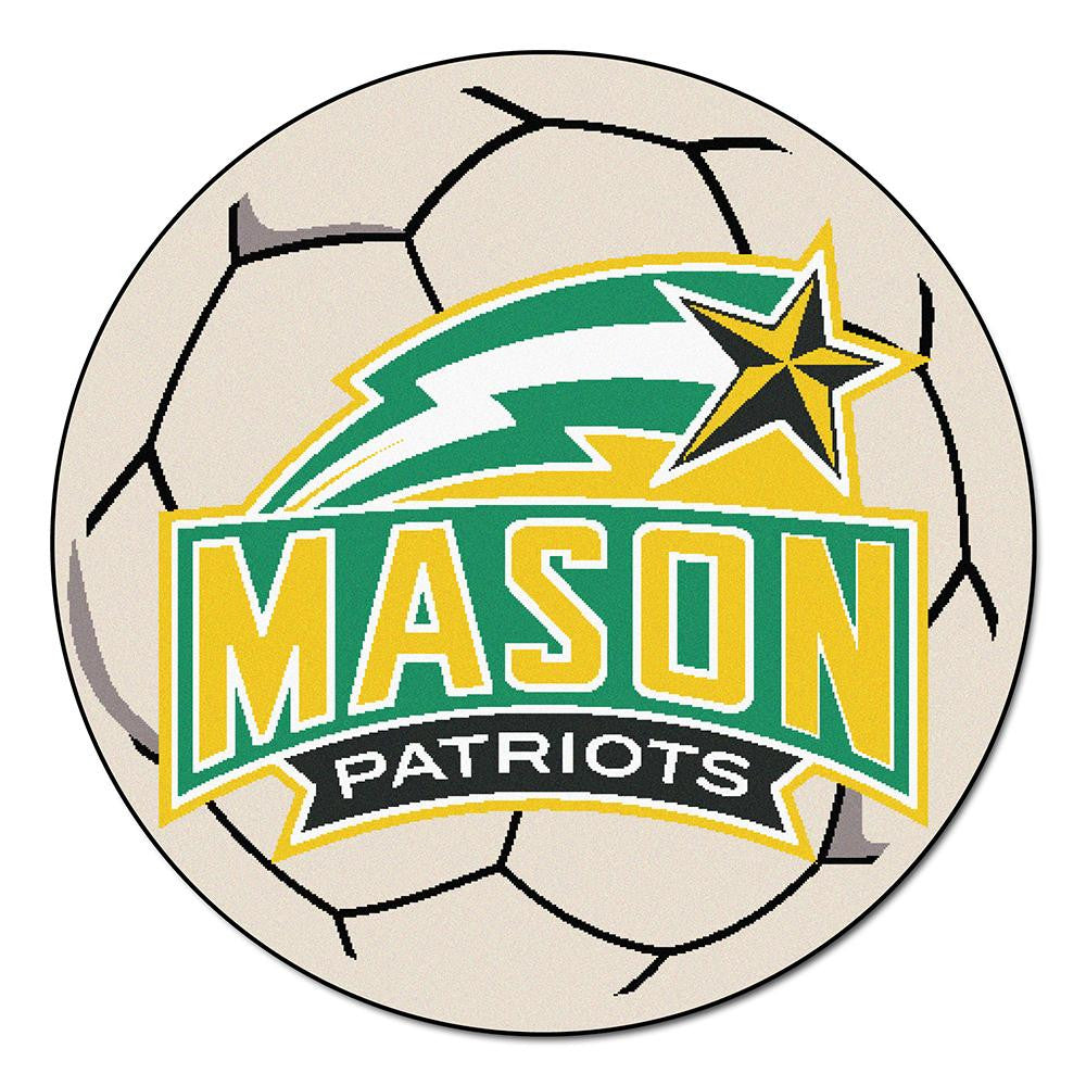 George Mason Patriots Ncaa "soccer Ball" Round Floor Mat (29")