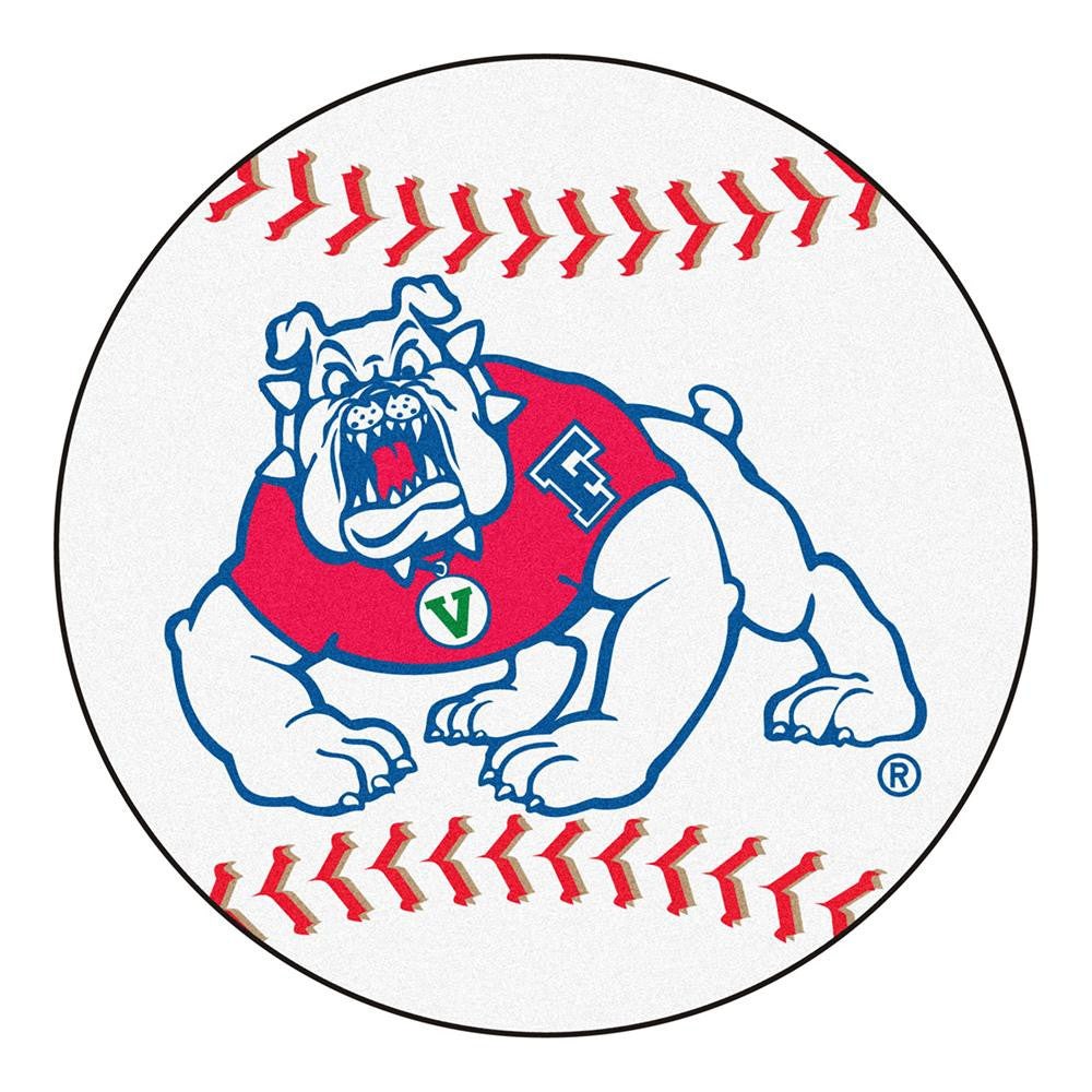 Fresno State Bulldogs Ncaa "baseball" Round Floor Mat (29")