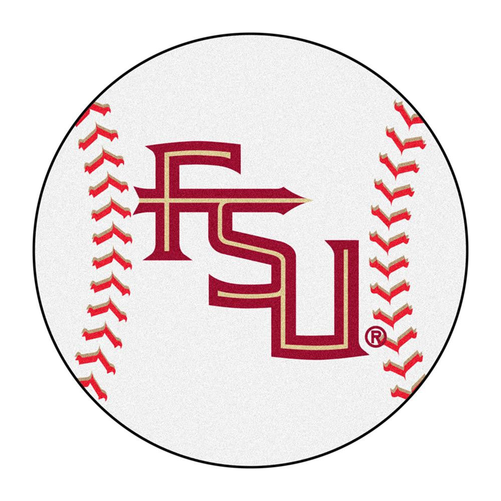 Florida State Seminoles Ncaa "baseball" Round Floor Mat (29") Fs Logo
