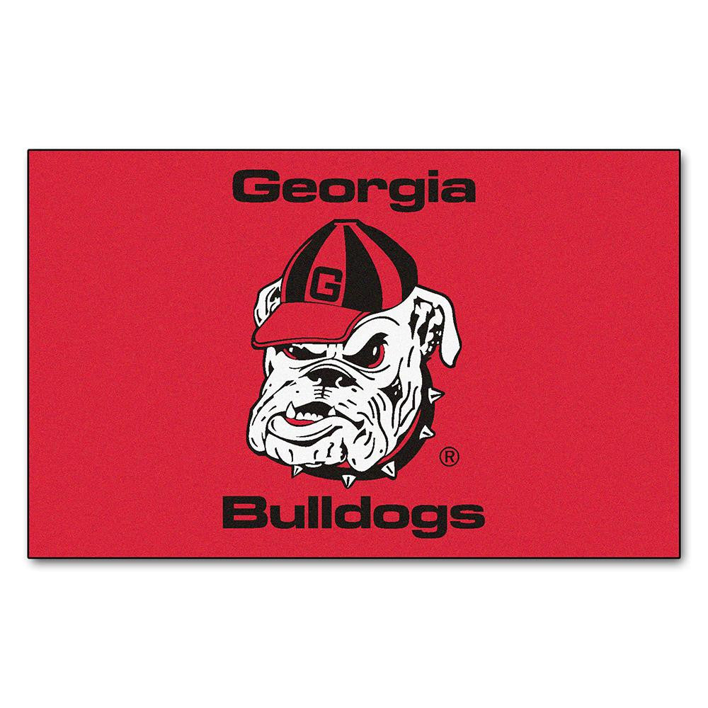 Georgia Bulldogs Ncaa "ulti-mat" Floor Mat (5x8') Bulldog Logo