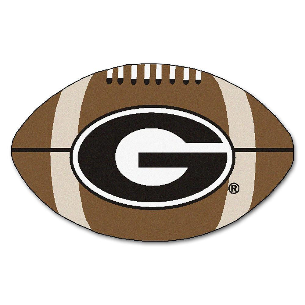 Georgia Bulldogs Ncaa "football" Floor Mat (22"x35") G Logo On Red
