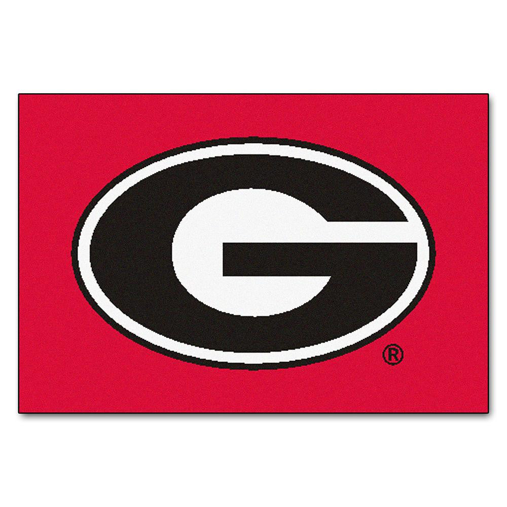 Georgia Bulldogs Ncaa "starter" Floor Mat (20"x30") G Logo On Red