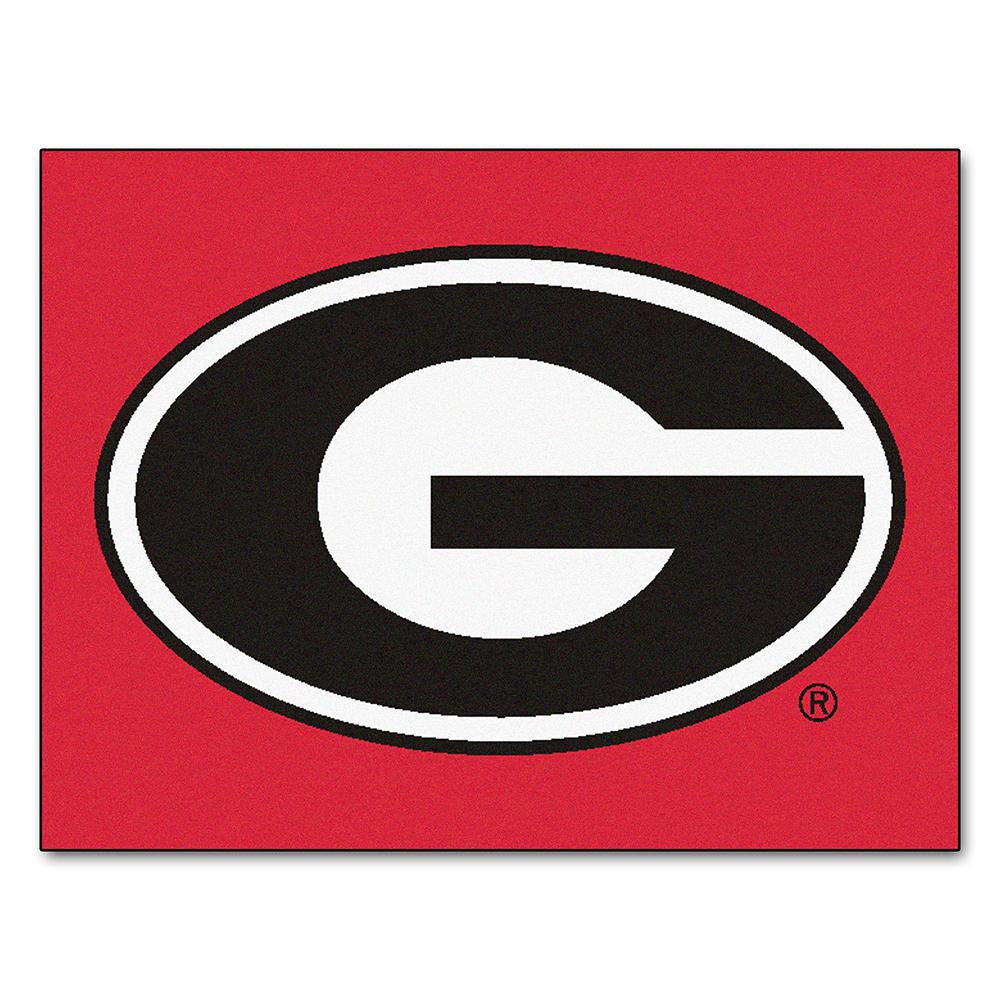 Georgia Bulldogs Ncaa "all-star" Floor Mat (34"x45") G Logo On Red