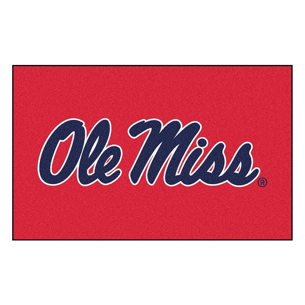 Mississippi Rebels Ncaa "ulti-mat" Floor Mat (5x8') Ole Miss Logo