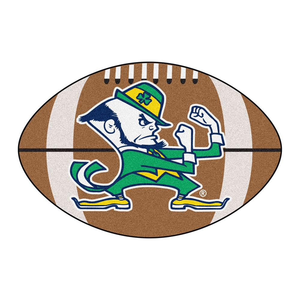 Notre Dame Fighting Irish Ncaa "football" Floor Mat (22"x35") Fighting Irish Logo