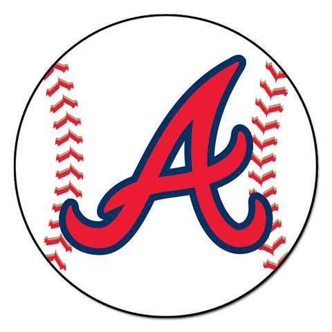 Atlanta Braves MLB Baseball Round Floor Mat (29)