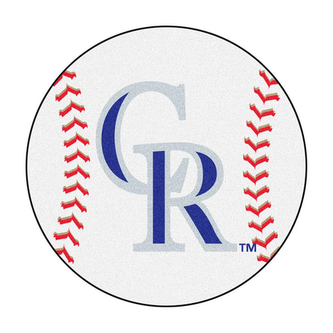 Colorado Rockies MLB Baseball Round Floor Mat (29)