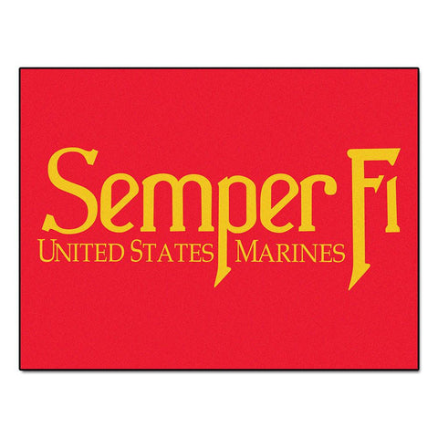 Us Marines Armed Forces "all-star" Floor Mat (34"x45")