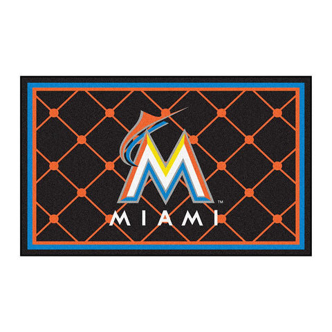 Miami Marlins MLB Floor Rug (4'x6')