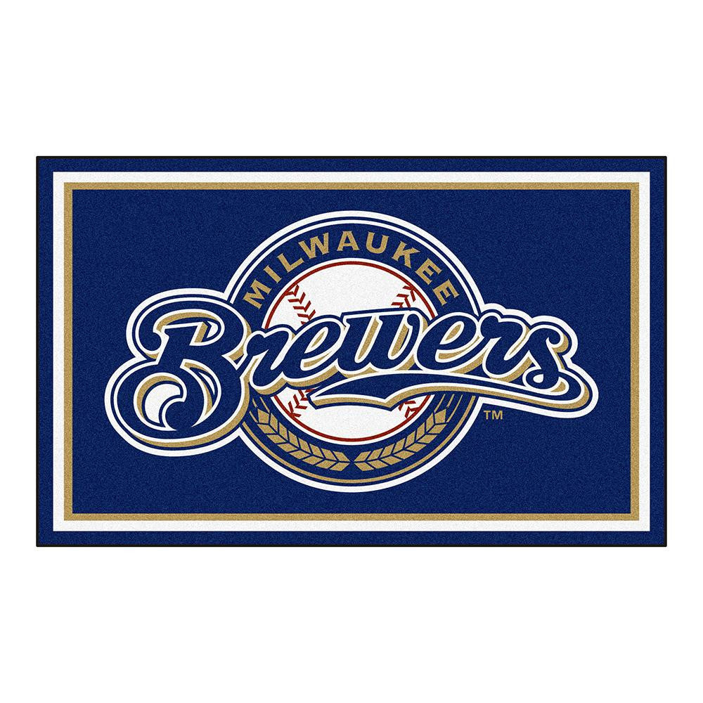 Milwaukee Brewers MLB Floor Rug (4'x6')