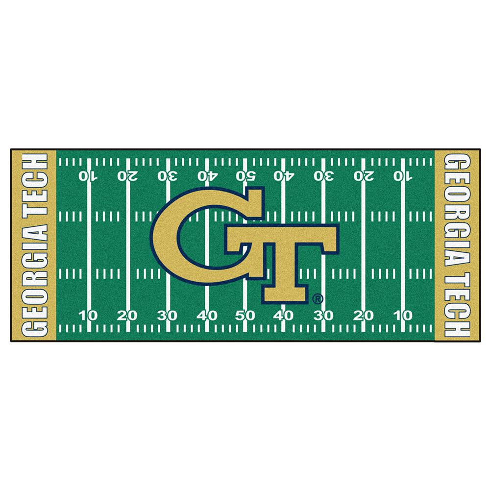 Georgia Tech Yellowjackets Ncaa Floor Runner (29.5"x72") Yellowjackets Logo