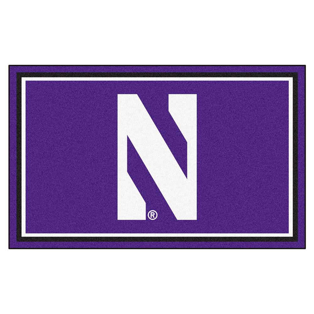 Northwestern Wildcats Ncaa 4x6 Rug (46"x72")