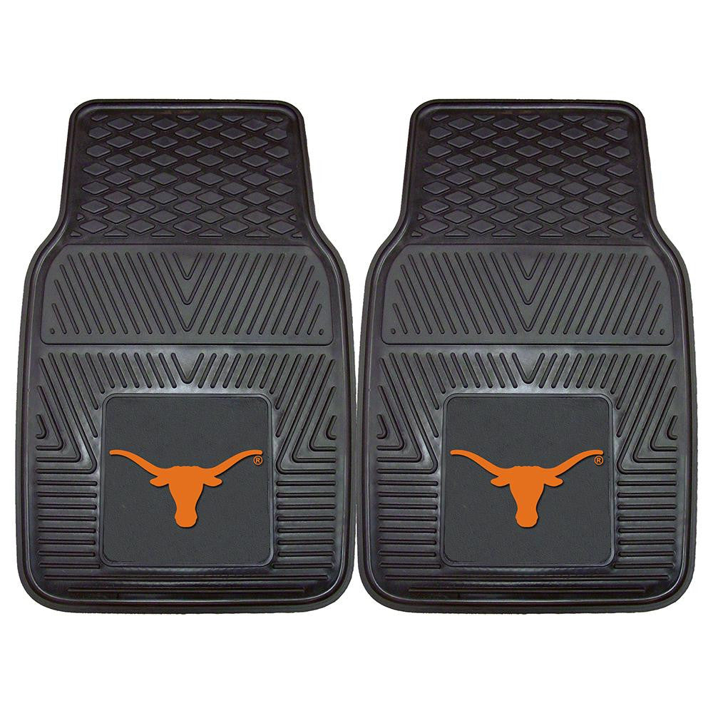 Texas Longhorns Ncaa Heavy Duty 2-piece Vinyl Car Mats (18"x27")