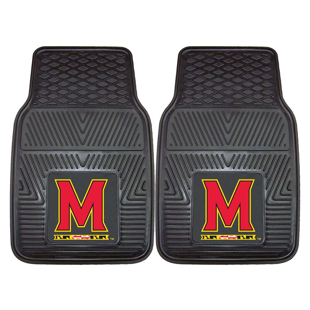 Maryland Terps Ncaa Heavy Duty 2-piece Vinyl Car Mats (18"x27")
