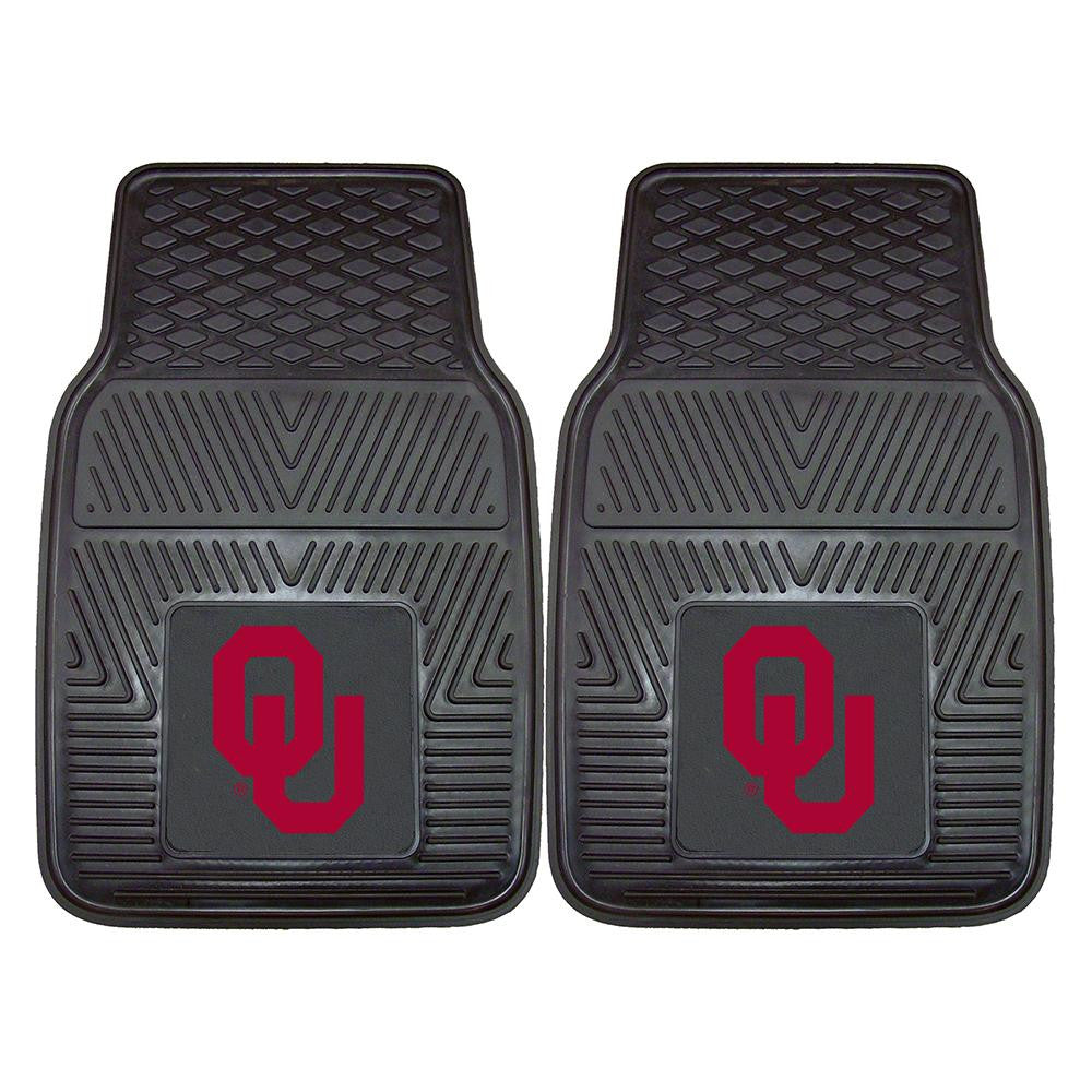 Oklahoma Sooners Ncaa Heavy Duty 2-piece Vinyl Car Mats (18"x27")