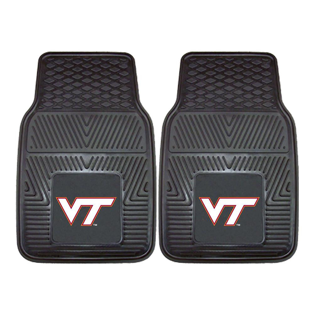Virginia Tech Hokies Ncaa Heavy Duty 2-piece Vinyl Car Mats (18"x27")
