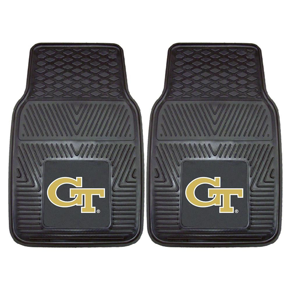 Georgia Tech Yellowjackets Ncaa Heavy Duty 2-piece Vinyl Car Mats (18"x27")