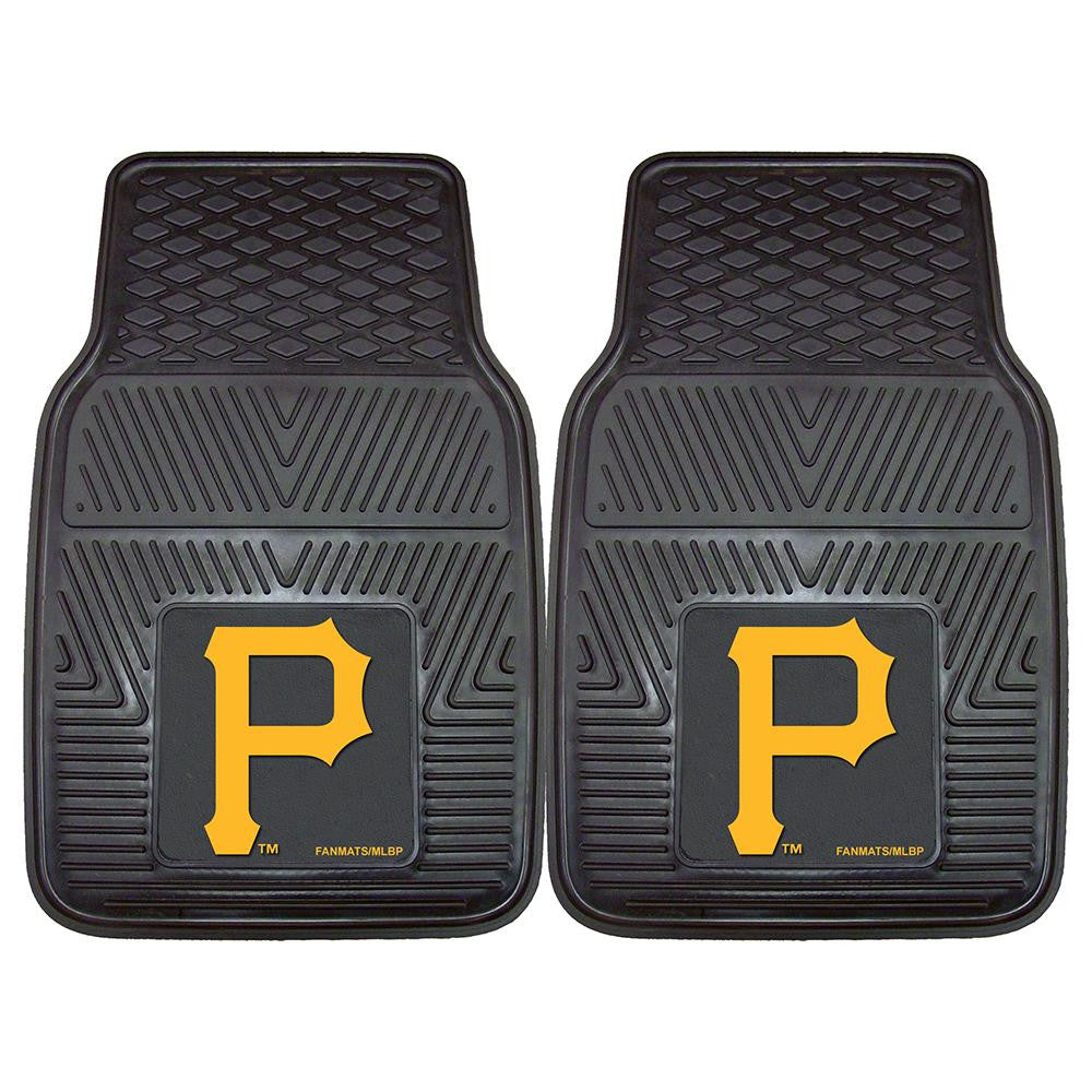 Pittsburgh Pirates MLB Heavy Duty 2-Piece Vinyl Car Mats (18x27)