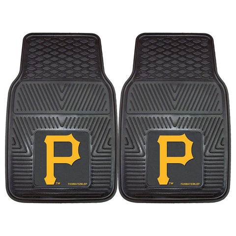 Pittsburgh Pirates MLB Heavy Duty 2-Piece Vinyl Car Mats (18x27)
