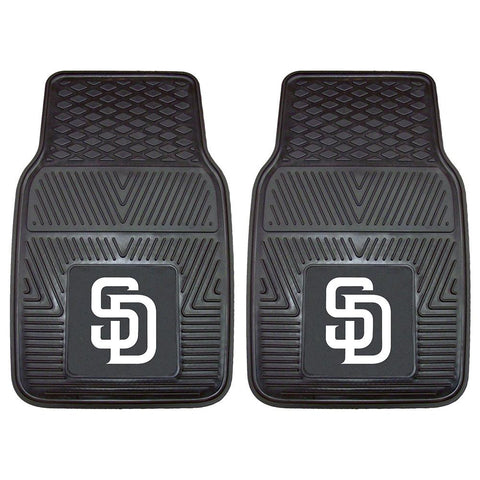 San Diego Padres MLB Heavy Duty 2-Piece Vinyl Car Mats (18x27)