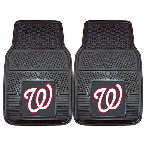 Washington Nationals MLB Heavy Duty 2-Piece Vinyl Car Mats (18x27)