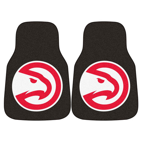 Atlanta Hawks NBA 2-Piece Printed Carpet Car Mats (18x27)