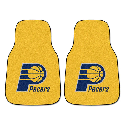 Indiana Pacers NBA 2-Piece Printed Carpet Car Mats (18x27)