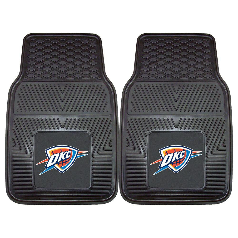 Oklahoma City Thunder NBA Heavy Duty 2-Piece Vinyl Car Mats (18x27)