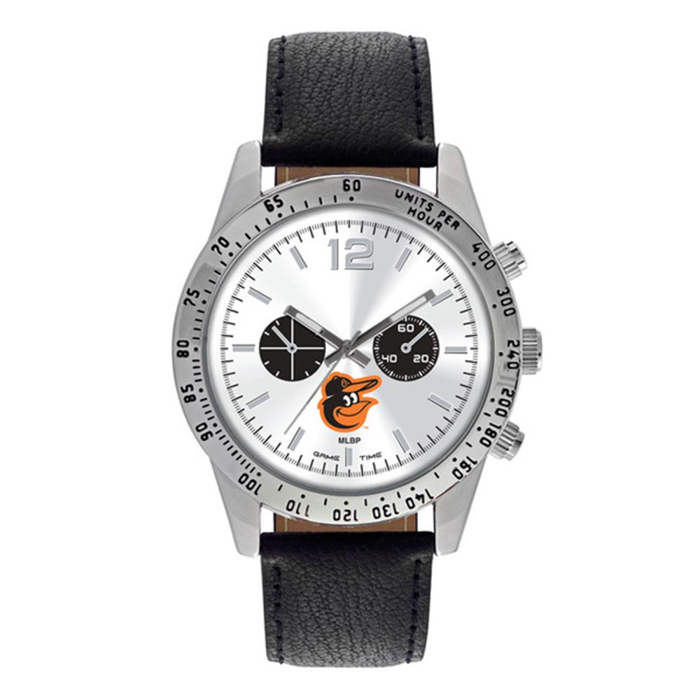 Baltimore Orioles Mlb Mens "letterman Series" Quartz Analog Watch (bird)