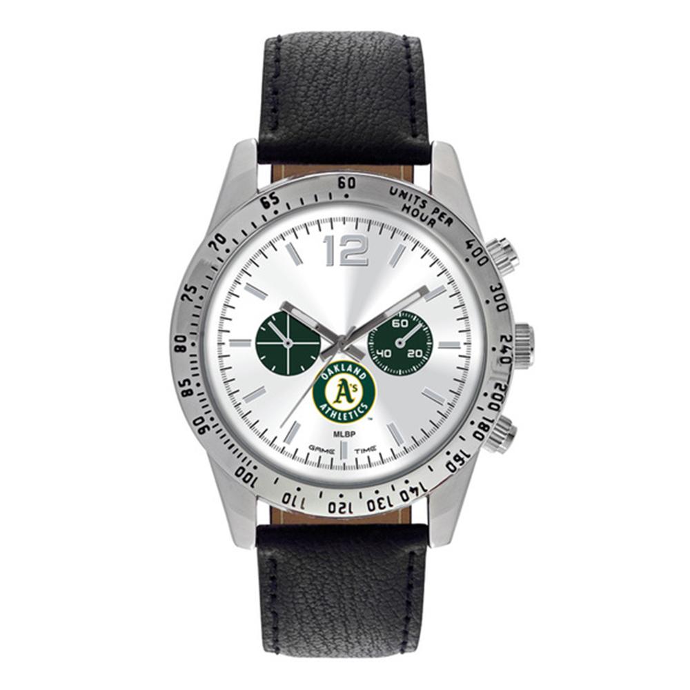 Oakland Athletics Mlb Mens "letterman Series" Quartz Analog Watch