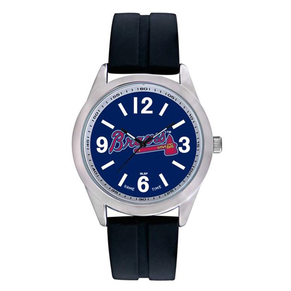 Atlanta Braves Mlb Mens "varsity Series" Quartz Analog Watch