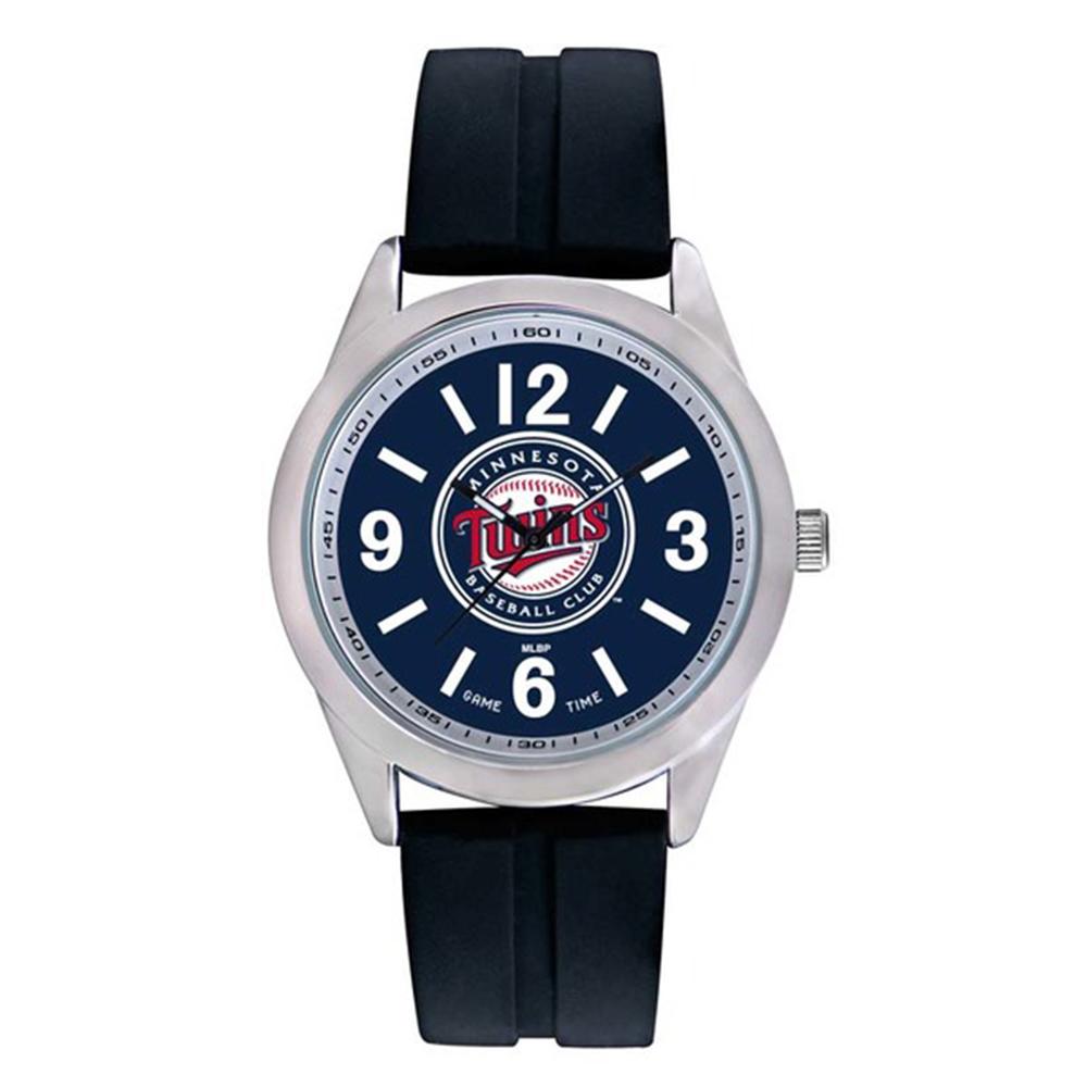 Minnesota Twins Mlb Mens "varsity Series" Quartz Analog Watch