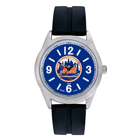 New York Mets Mlb Mens "varsity Series" Quartz Analog Watch