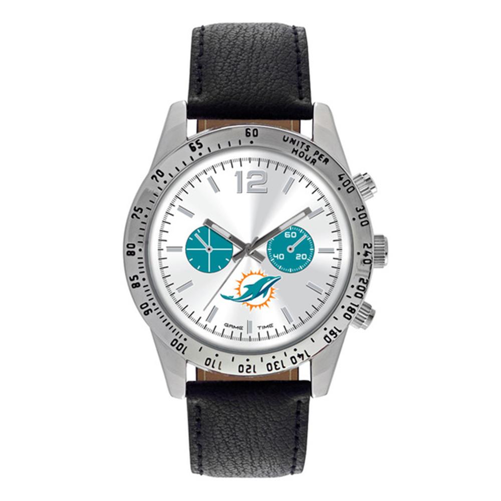 Miami Dolphins Nfl Mens "letterman Series" Quartz Analog Watch