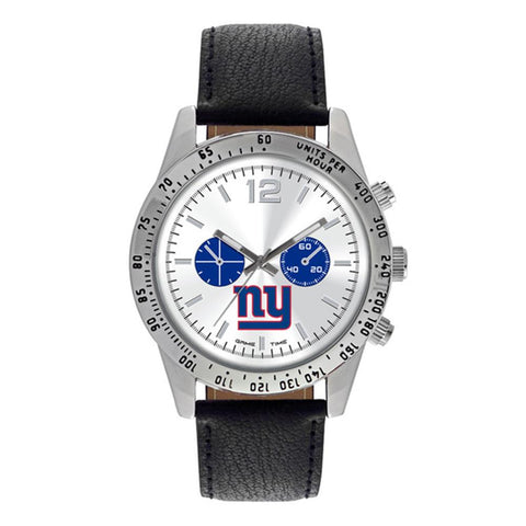 New York Giants Nfl Mens "letterman Series" Quartz Analog Watch