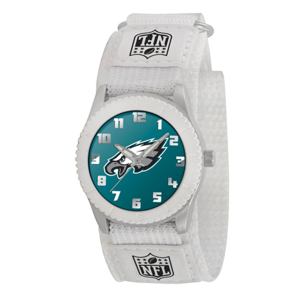 Philadelphia Eagles Nfl Kids "rookie Series" Watch (white)