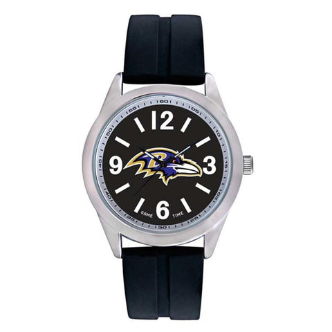 Baltimore Ravens Nfl Mens "varsity Series" Quartz Analog Watch