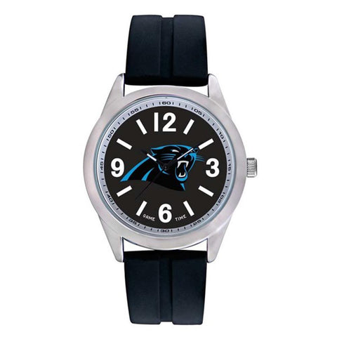 Carolina Panthers Nfl Mens "varsity Series" Quartz Analog Watch