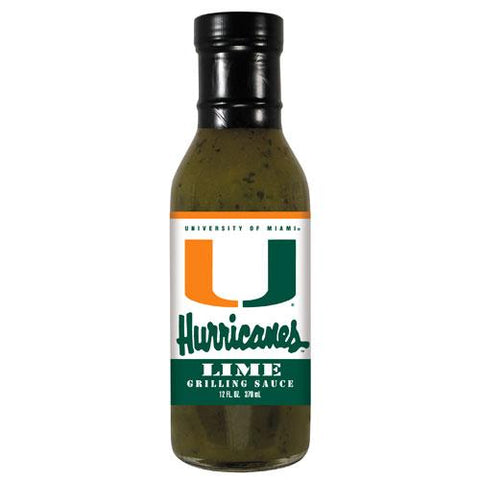 Miami Hurricanes Ncaa Lime Grilling Sauce - 5oz