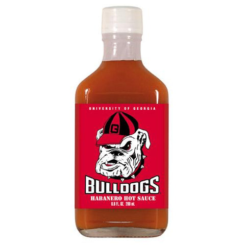 Georgia Bulldogs Ncaa Habanero Hot Sauce In A Flask (6.6 Oz)