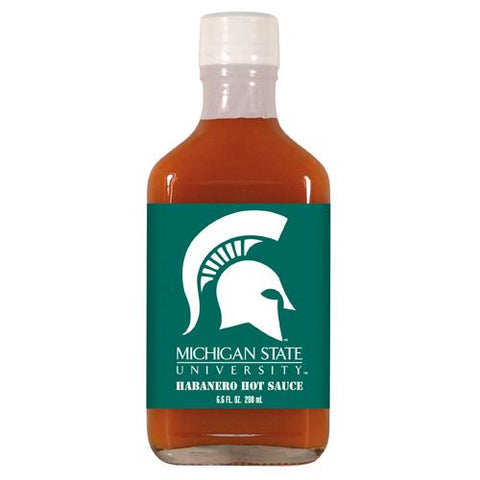 Michigan State Spartans Ncaa Habanero Hot Sauce In A Flask (6.6 Oz)