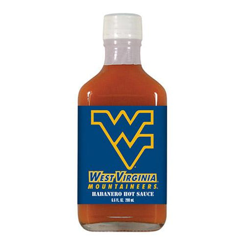 West Virginia Mountaineers Ncaa Habanero Hot Sauce In A Flask (6.6 Oz)
