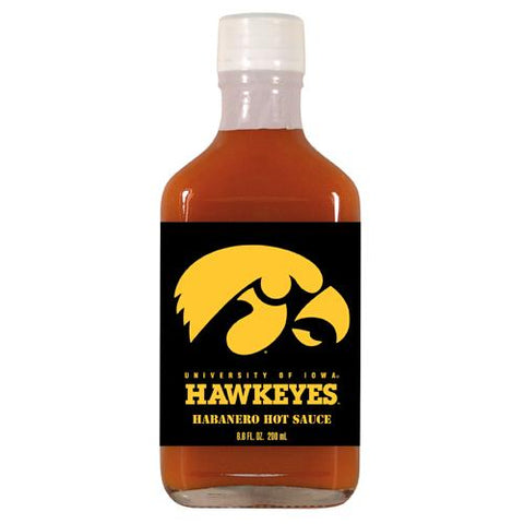 Iowa Hawkeyes Ncaa Habanero Hot Sauce In A Flask (6.6 Oz)
